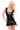Allure Wet Look Dress With Flounce