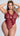 Mesh And Eyelash Lace Teddy Burgundy