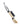 Bound X Gold Leather Flogger With Diamond Pattern Handle